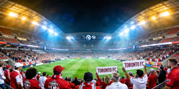 加拿大多伦多BMO球场内部坐满观众的场景