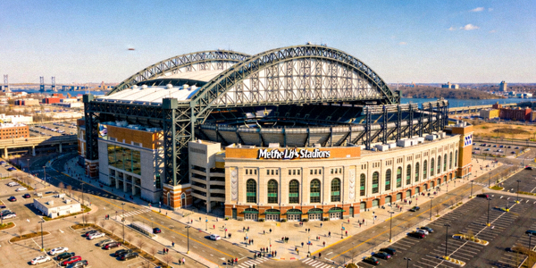 美国新泽西大都会人寿体育场外部全景
