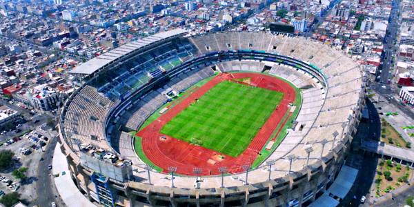 墨西哥城阿兹特克体育场航拍全景